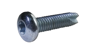 #8-32 X 3/8" Type 23 Thread Cutting Screws | Pan Head Six Lobe Drive | Steel Zinc & Bake (10000 / Pkg.)