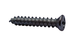 #8 X 1/2" Type A Self Tapping Sheet Metal Screws | #8 Oval Head with #6 Head | Phillips Drive | Steel Zinc & Bake (10000/Pkg.)