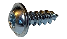 #8 X 1/2" Type A Self Tapping Sheet Metal Screws | Round Washer Head | Six Lobe Drive | Steel Zinc & Bake (10000/Pkg.)