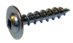 #8 X 5/8" Wood Screws | Deep Thread | Square Drive | Round Washer Head | Fully Threaded | Steel Zinc & Bake (6000 / Pkg.)