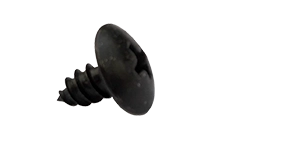 [1000 PKG] Type B Self Tapping Sheet Metal Screws | Truss Head | Phillips Drive | Steel Black Oxide | 1/4 X 2