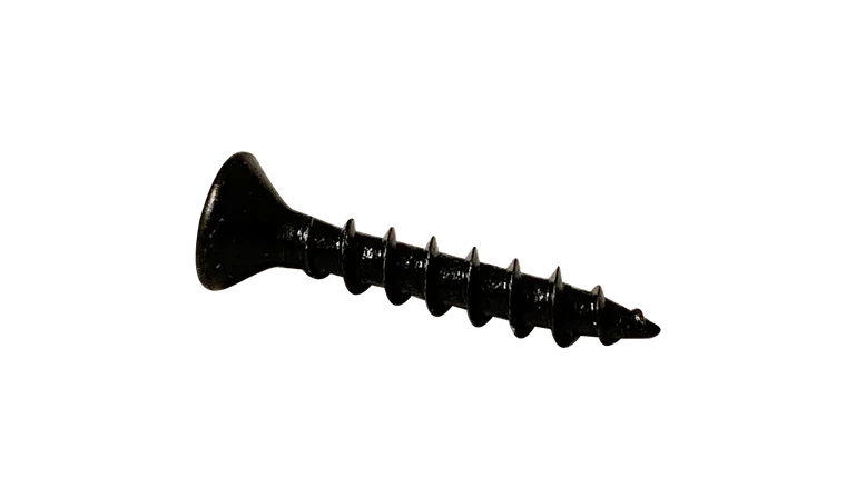 [1000 BULK] Wood Screws Deep Thread Square Drive Flat Head No Nibs Fully Threaded Steel Black Oxide 8 X 4