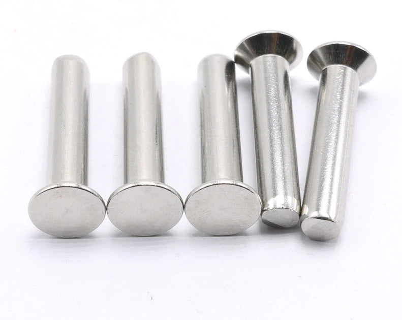 [50 PC] Solid Rivets | Flat Head | 18/8 Stainless Steel | 5/16 X 1