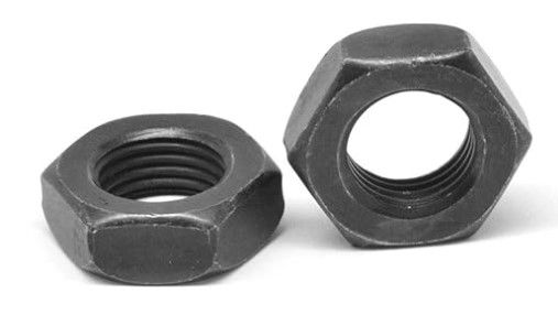 [125 BULK] Hex Jam Nuts Steel Plain 1 1/4-12