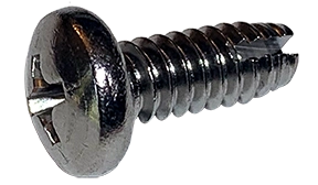 #10-24 X 3/8" Type 18 Thread Cutting Screws | Pan Head Phillips Drive | 18/8 Stainless Steel (4000 / Pkg.)