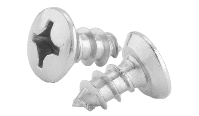 #10 X 1/2" Type A Self Tapping Sheet Metal Screws | Oval Undercut Head | Phillips Drive | 18/8 Stainless Steel (3000/Pkg.)