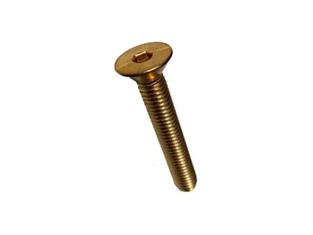 [4 PKG] Cap Screws Flat Socket Brass 5/8-11 X 2-1/2