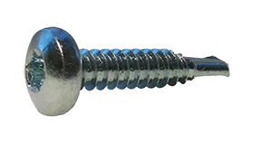 #10-16 X 2" Self-Drilling Screws | Pan Head | Six Lobe Drive | 410 Stainless Steel (1000/Pkg.)