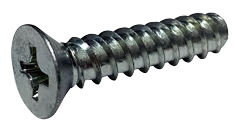 [7000 BULK] Thread Rolling Screws Phillips Flat Head Steel Zinc & Waxed Tri-Lobe 48-2 #8-16 X 1 Plastite Screws Alternative