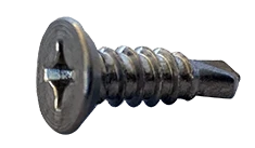 #12-14 X 2-1/2" Self-Drilling Screws | Flat Head | Phillips Drive | Point Type 3 | 410 Stainless Steel (500/Pkg.)