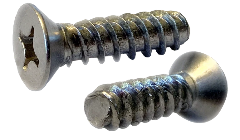 [3500 BULK] Thread Rolling Screws Phillips Flat Head 18/8 Stainless Steel Tri-Lobe 48-2 #8-16 X 1 Plastite Screws Alternative