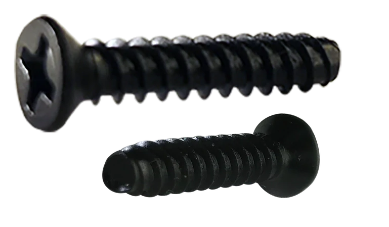 [10000 BULK] Thread Rolling Screws Phillips Flat Head Steel Black Oxide Tri-Lobe 48-2 #4-20 X 3/8 Plastite Screws Alternative