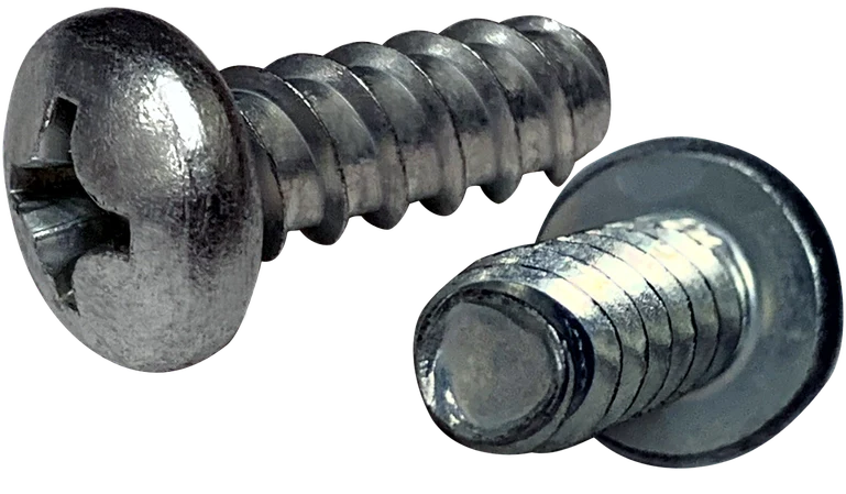 [2500 BULK] Thread Rolling Screws Phillips Pan Head Steel Zinc & Waxed Tri-Lobe 48-2 #10-14 X 2 Plastite Screws Alternative
