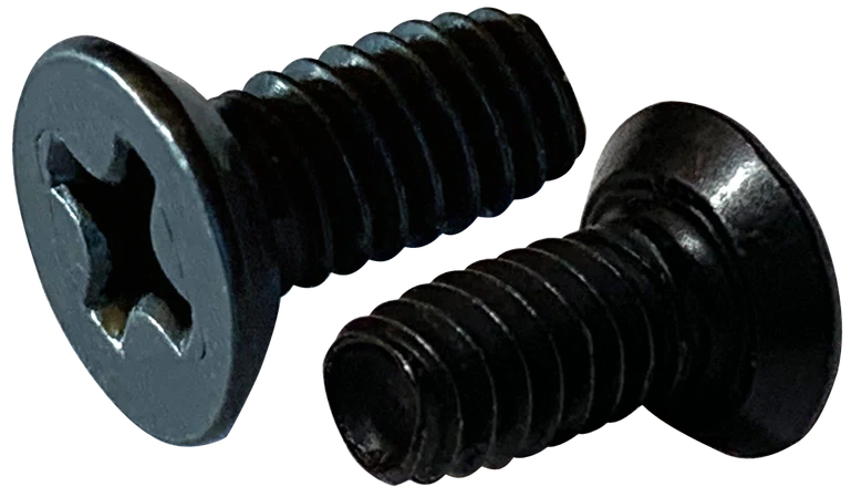 [10000 BULK] Thread Rolling Screws Phillips Flat Undercut Head Steel Black Oxide & Waxed Tri-Lobe #4-40 X 3/16 Taptite Screws Alternative