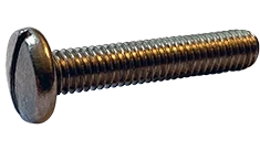 Machine Screws Slotted Undercut Binder 18/8 Stainless 2/56 X 1/2