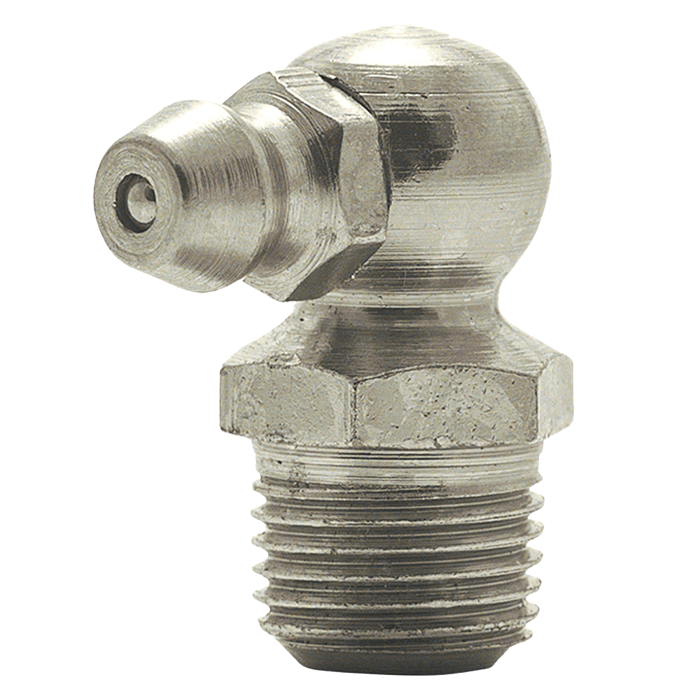 1/8-27 PTF 90 Degree Short SAE Special Grease Fitting | Steel Zinc Yellow (200 / Bag)