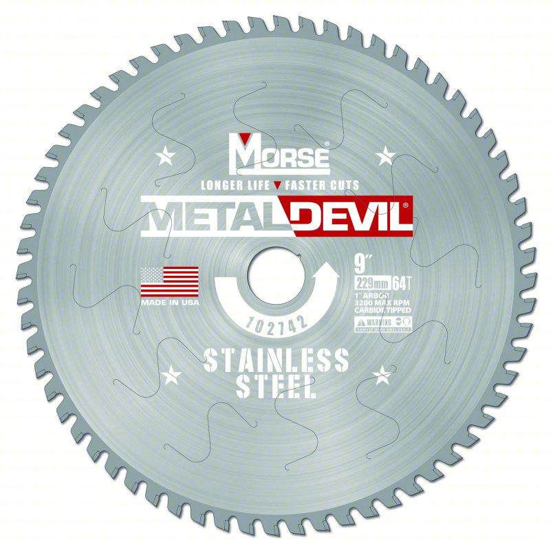 6-1/2" 40 Tooth Steel Circular Saw Blade | 5/8" Arbor | CSM6504058FSCB10