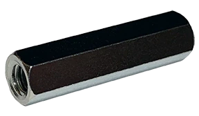 [100 PKG] Standoffs Hex Female Nickel Plated Brass 8/32 Thread X 1/2 Long