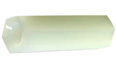 [500 BULK] Spacers Hex Nylon 6/6 .140 Hole X 7/8 Long