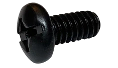 #8-32 X 3/8" Machine Screws | Pan Head | Combination Drive | Steel Black Oxide (10000/Pkg.)