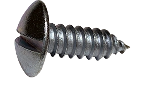 #14 X 3/4" Type AB Self Tapping Sheet Metal Screws | Truss Head | Slotted Drive | Steel Zinc & Bake (3000/Pkg.)