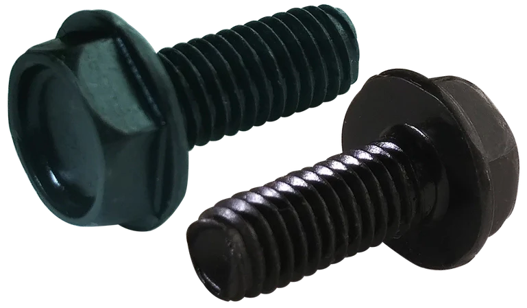 [2000 BULK] Thread Rolling Screws Unslotted Indented Hex Washer Head Steel Black Oxide & Waxed Tri-Lobe 1/4-20 X 3/4 Taptite Screws Alternative