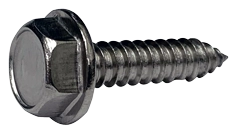 1/4 X 1" Type AB Self Tapping Sheet Metal Screws | Hex Washer Head | Unslotted | 18/8 Stainless Steel | 7/16" A/F (1000/Pkg.)