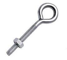 [10 PKG] Eye Bolts with Nut Stainless Steel Wire Machine Screw Threads 1/4 X 3