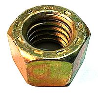 [50 PKG] Hex Lock Nuts L9 Collar Cadmium Yellow & Wax (Made in USA) 7/16