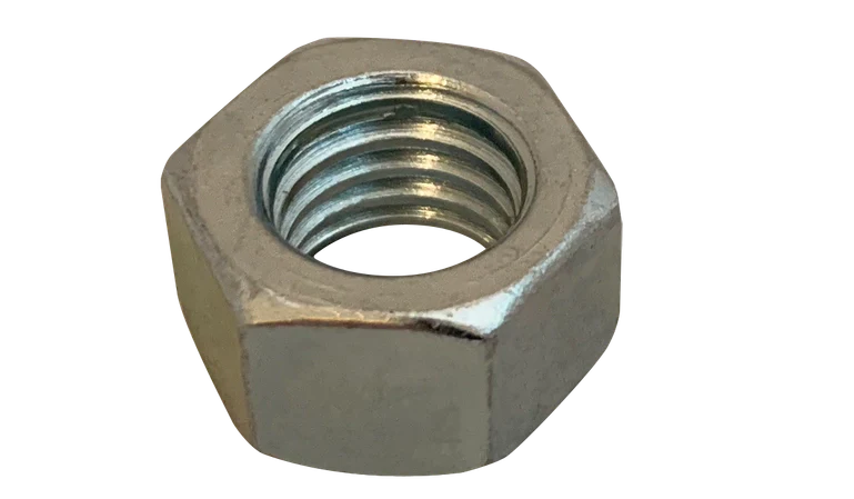 [3000 BULK] Hex Nuts Steel Zinc Plated Left Hand 1/4-20