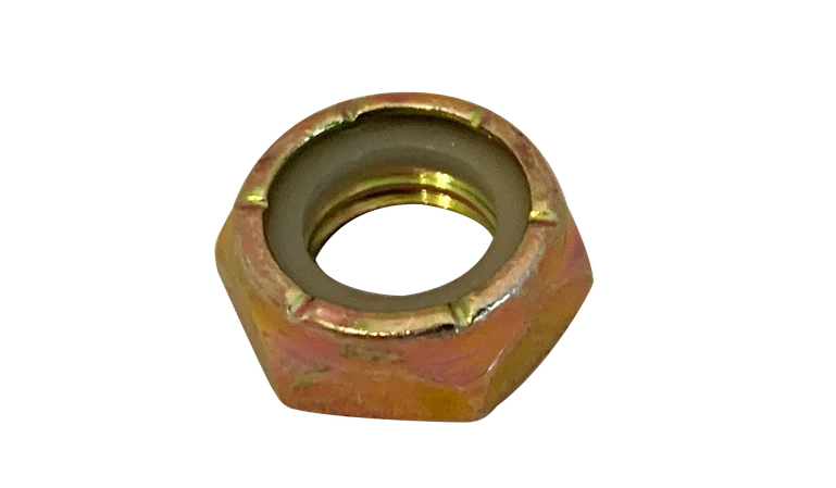 [1000 BULK] Hex Lock Nuts Nylon Insert Thin Height NTM NTE Steel Zinc Yellow 3/8-16