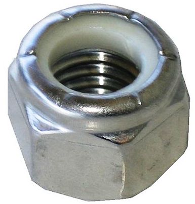 [100 PKG] Hex Lock Nuts NU Nylon Inserts Steel Zinc 3/8-16