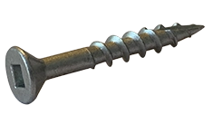 #10 X 6" Deck Screws | Flat Head Torx Drive Type 17 Point | Steel Zinc & Bake (500 / Pkg.)