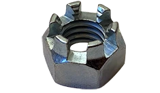 [200 PKG] Castle Nuts Steel Zinc Plated 3/8-16