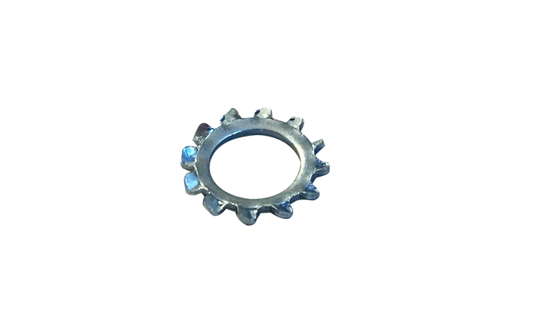 1/2" External Tooth Lock Washers | Steel Zinc & Bake (1000 / Pkg.)