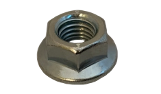 3/4"-10 Hex Flange Nuts | Steel Zinc Plated | Non-Serrated | Grade 5 | Serrated (200 / Pkg.)