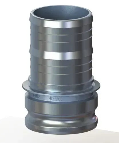 4" Type E Cam & Groove Adapter x Hose Shank | U-Tite | Aluminum
