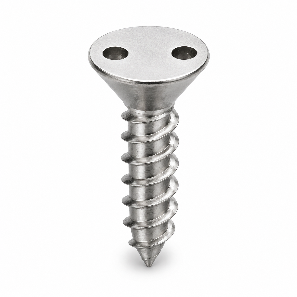 #4 X 1/4" Tamper Resistant Sheet Metal Screws | Flat Undercut Head Spanner Drive | 18/8 Stainless Steel (100 / Pkg.)