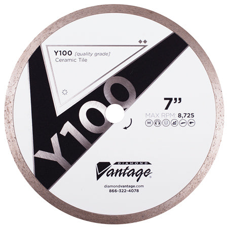 Diamond Vantage 1006ATDY2 | 10" x 0.090" x 5/8" Diamond Blade for Tile/Ceramic | Y100 GENERAL PURPOSE