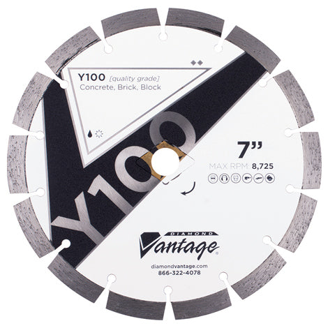 Diamond Vantage 1009UDZBY1-2 | 10" x 0.095" Diamond Blade for Concrete/Masonry | Y100