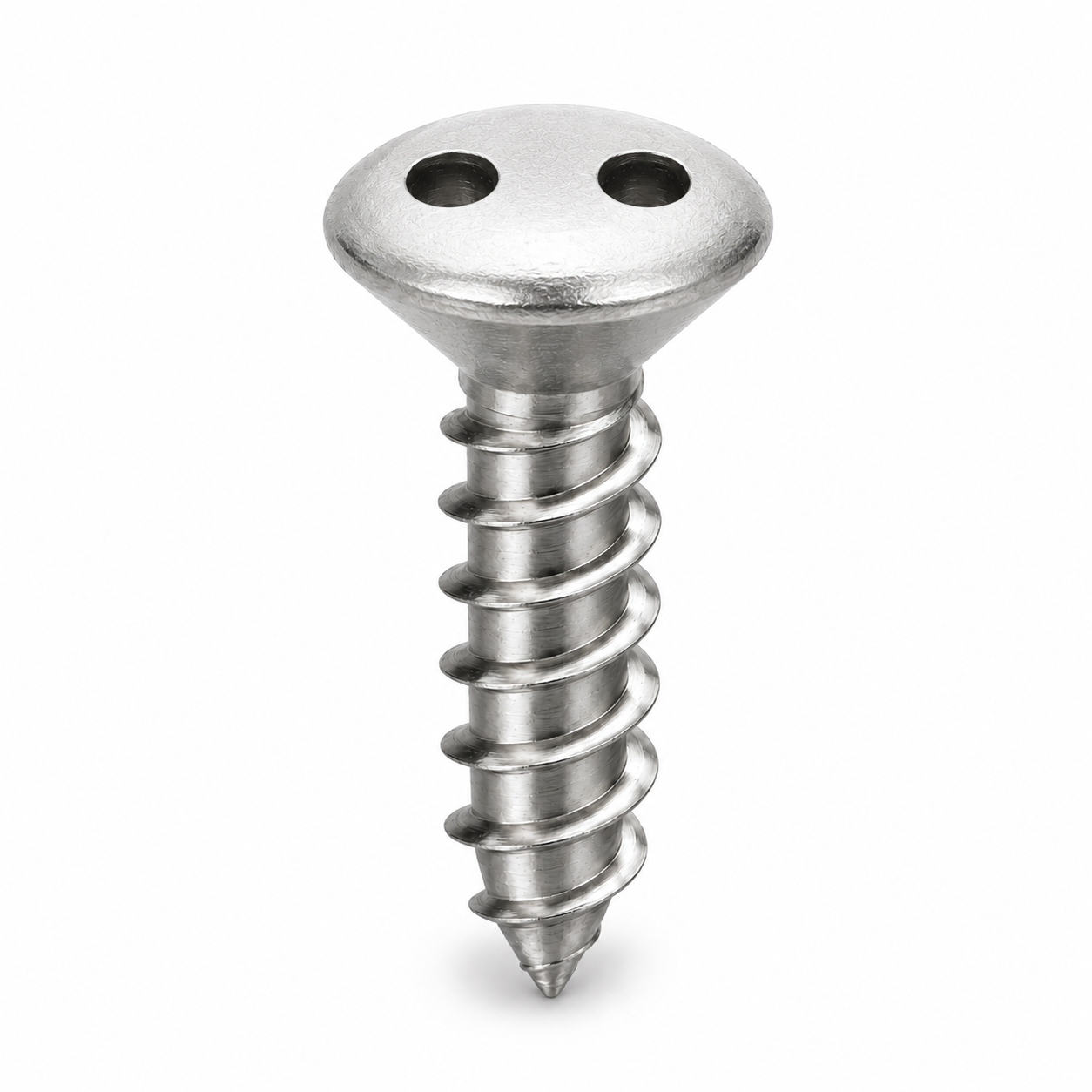 #6 X 1/2" Tamper Resistant Sheet Metal Screws | Oval Head Spanner Drive | 18/8 Stainless Steel (100 / Pkg.)