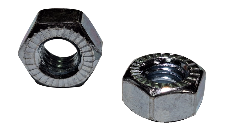 1/2"-13 Lock Nuts | Steel Zinc & Bake | P/N NRL (250 / Pkg.)