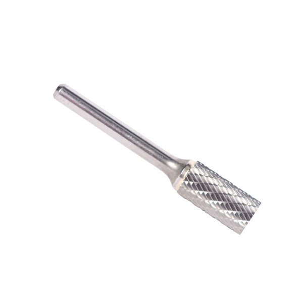 1/4" X 5/8" Cylindrical Double Cut Carbide Bur | Solid Carbide | 1/4" Round Shank | DULSA1