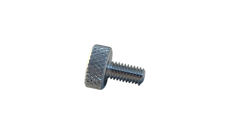 #10-32 X 5/8" Thumb Screws | Aluminum | Washer Face | Knurled (100 / Pkg.)