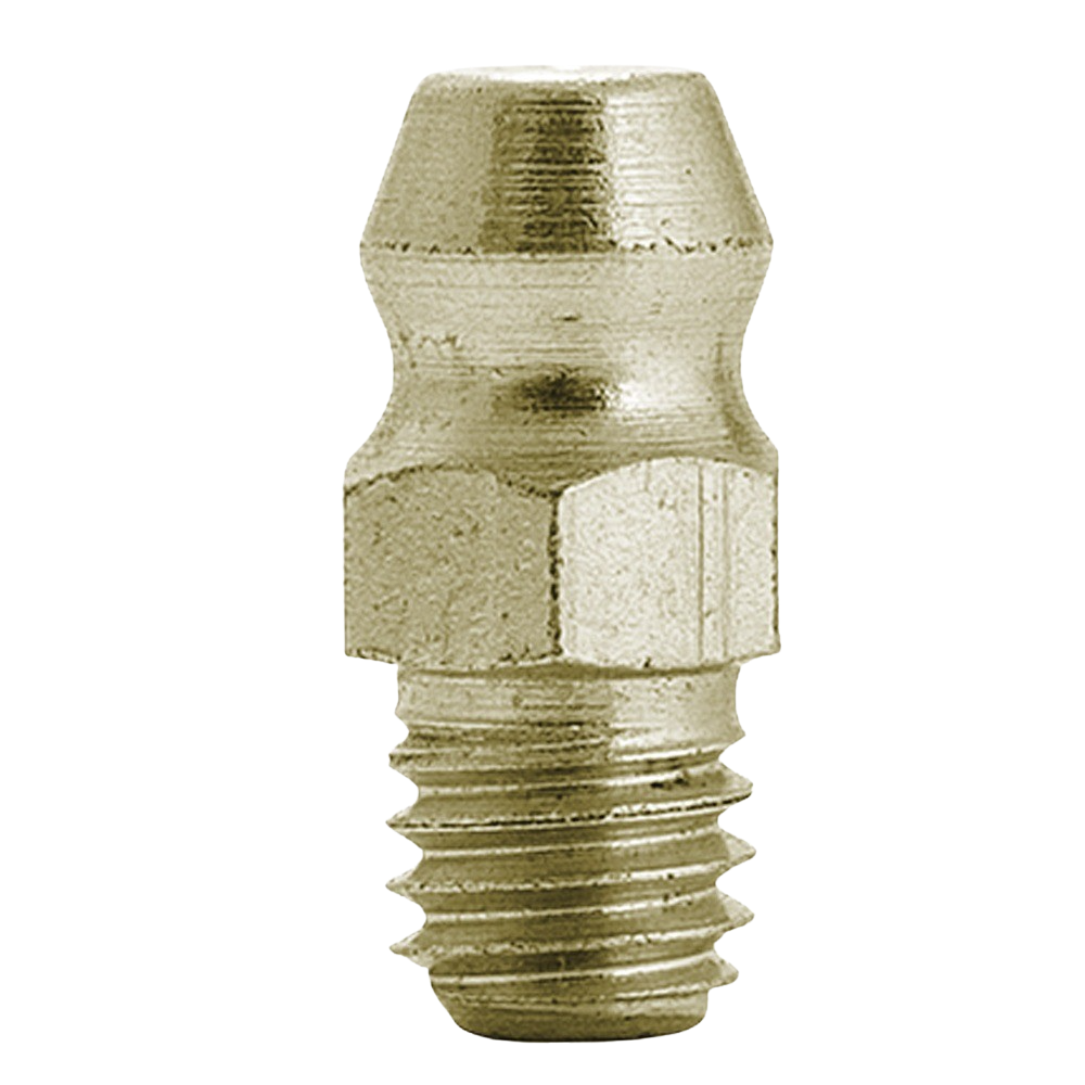 M6 x 1 Metric Grease Fitting | Steel Zinc Yellow (500 / Bag)