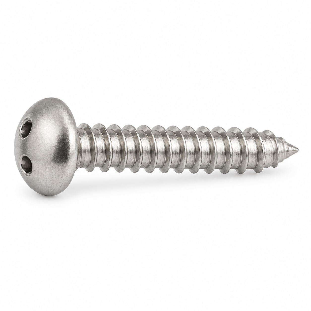 #8 X 1/2" Tamper Resistant Sheet Metal Screws | Truss Head Spanner Drive | 18/8 Stainless Steel (100 / Pkg.)