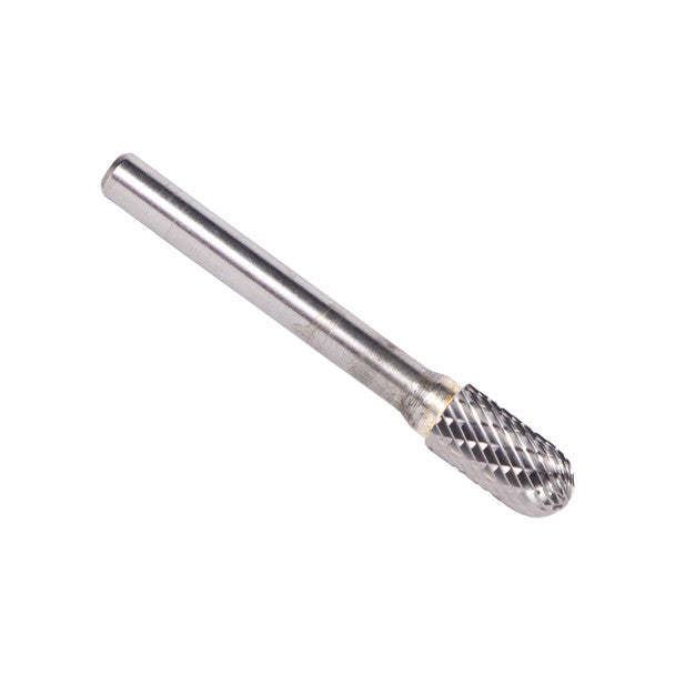 1/4" X 5/8" Cylindrical Radius-End Double Cut Carbide Bur | Solid Carbide | 1/4" Round Shank | DULSC1