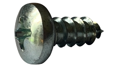 [400 PKG] Type AB Self Tapping Sheet Metal Screws | Pan Head | Phillips Drive | Steel Zinc & Bake | 1/4 X 5