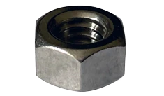 [100 PKG] Hex Nuts Grade 5 Steel Zinc Plated 1-8
