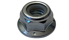 [50 PKG] Hex Flange Lock Nuts Nylon Insert 18/8 Stainless 5/16-18